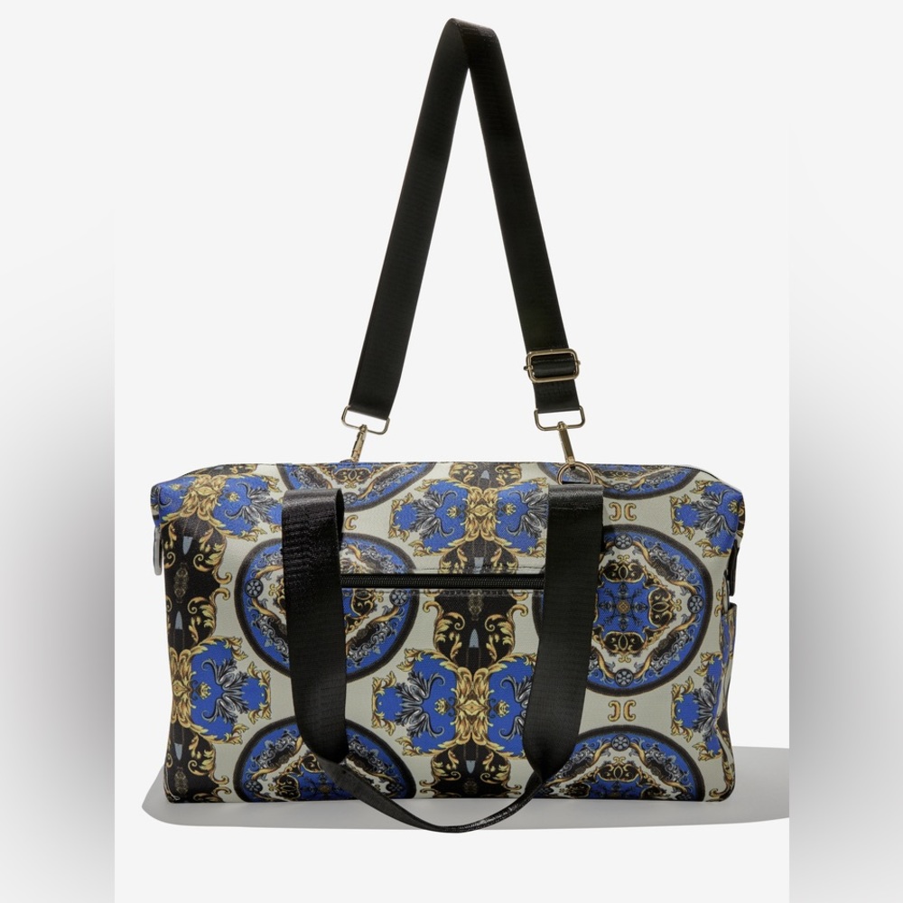 alice + olivia x fabfitfun duffle bag Regal Romance Sapphire